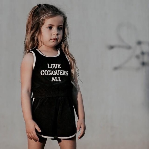 Rock Your Baby Other - Rock your Kid ‘Love Conquers All’ Romper